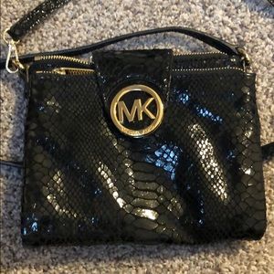 Michael Kors black cross body bag